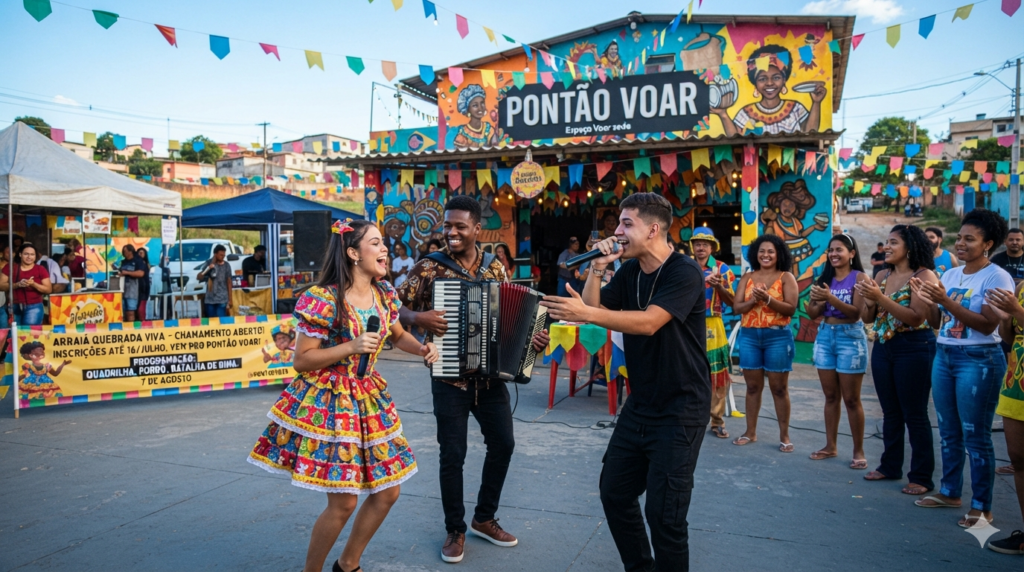 Pontão Voar abre chamamento para selecionar atrações do Arraiá Quebrada Viva