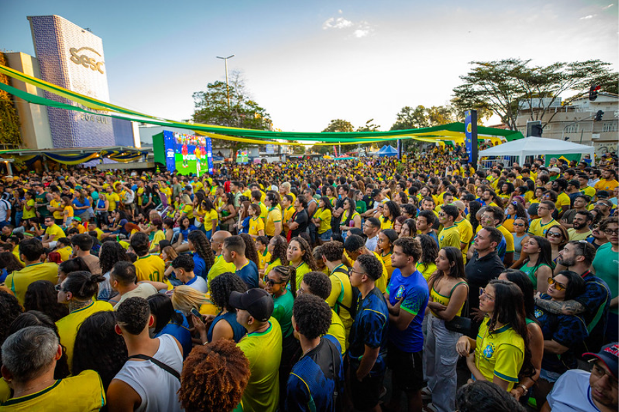 Após sucesso nos jogos do Brasil, Sesc-DF transmite final da Copa com grande estrutura na W3 Sul