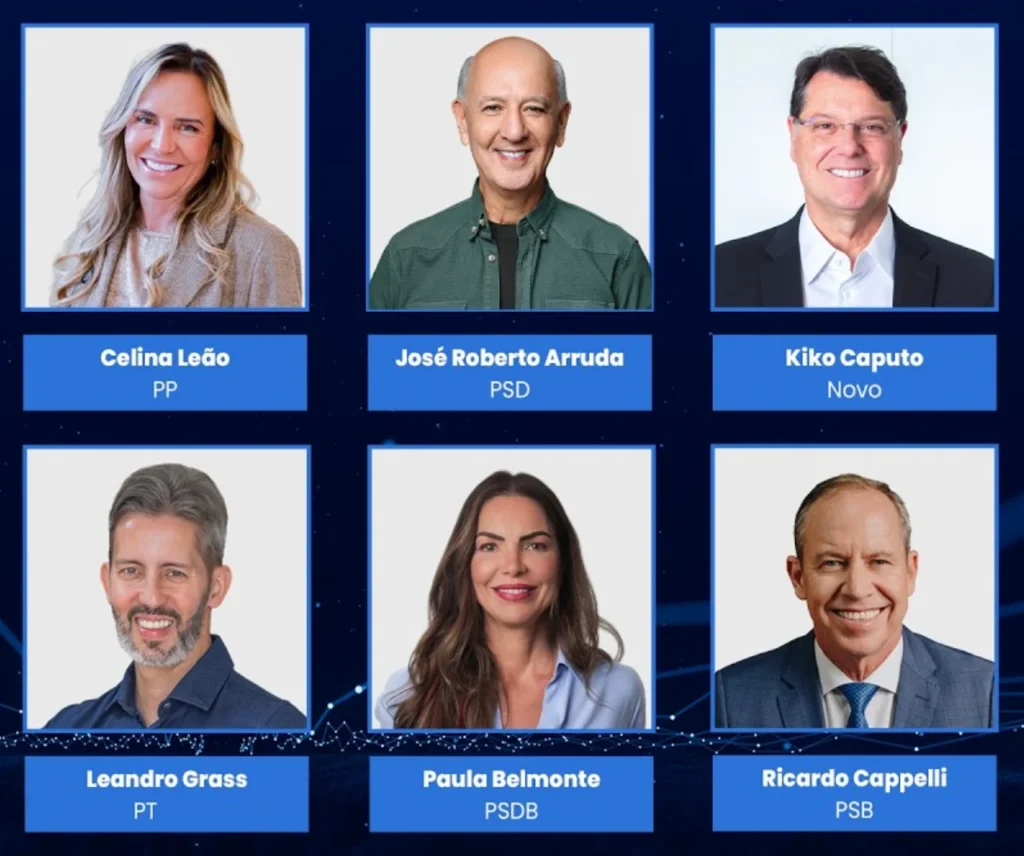 Agenda eleitoral: Candidatos ao Governo do DF iniciam campanha