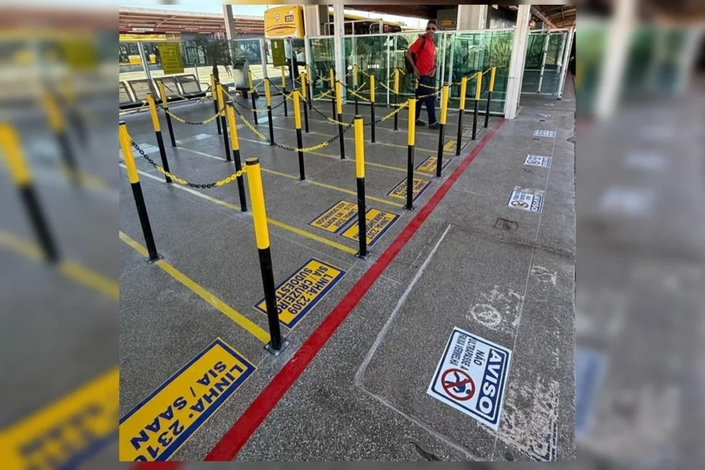 Terminal do BRT de Santa Maria adota novo sistema de filas