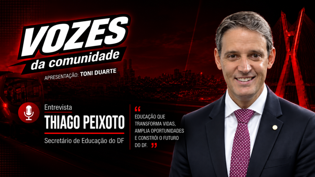 Vozes da Comunidade entrevista o secretário de Educação Thiago Peixoto