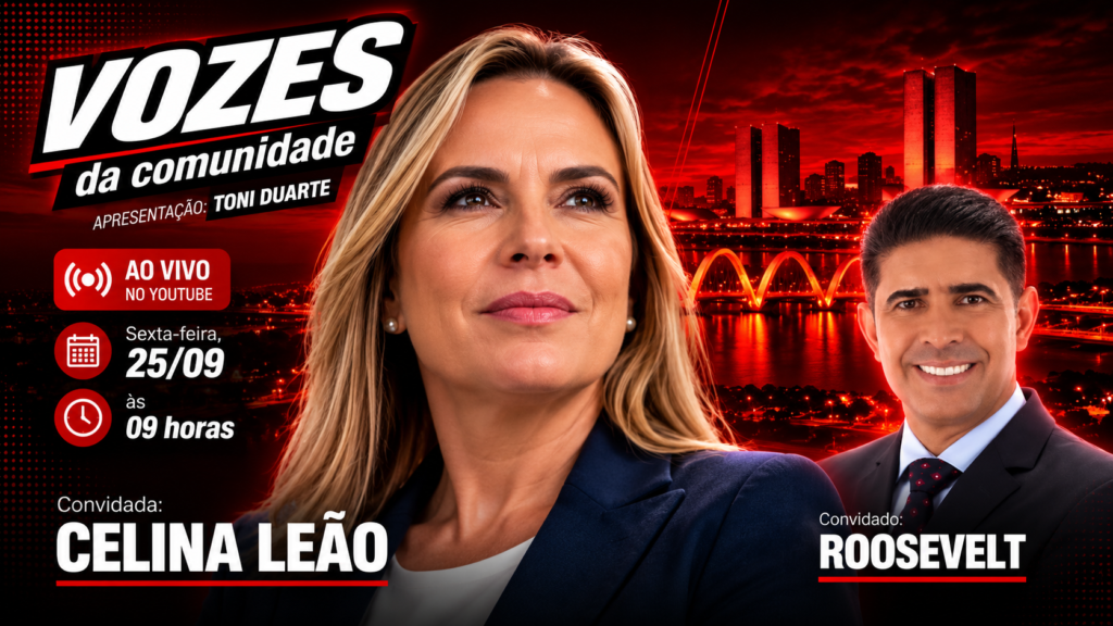 Vozes da Comunidade recebe Celina Leão e Roosevelt nesta sexta