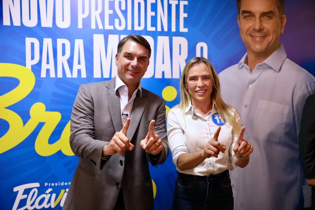 Celina diz que Flávio Bolsonaro promete “reequilíbrio” entre Poderes